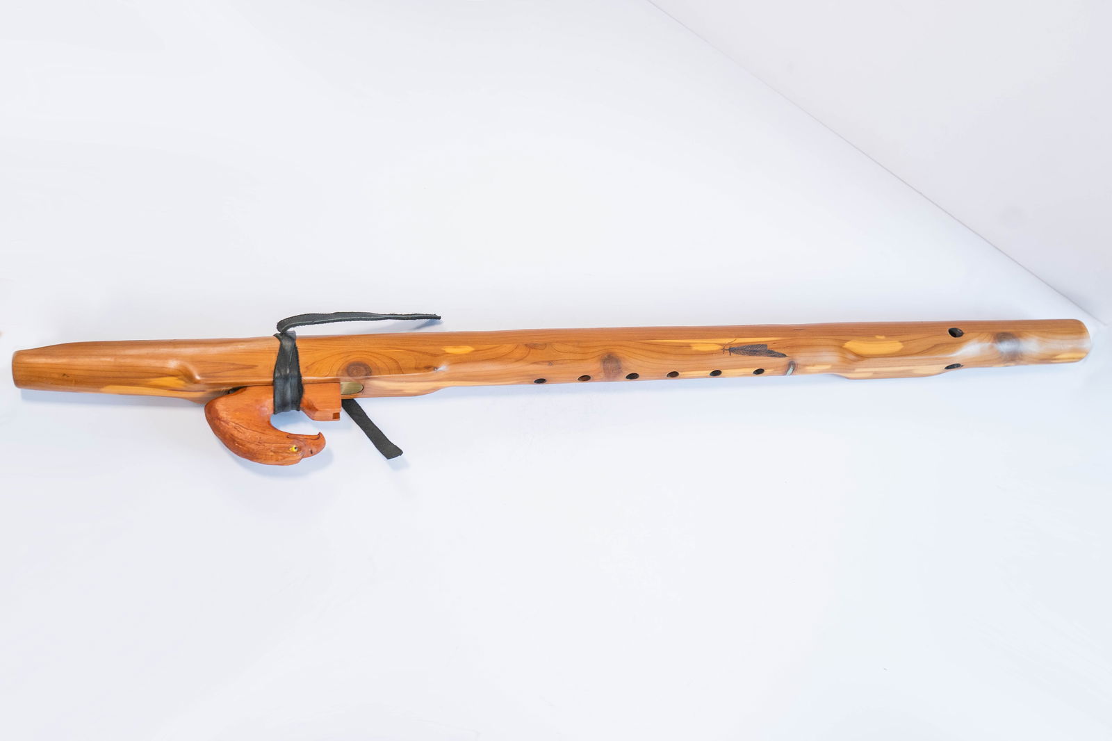 Vintage Ornate Hand Carved Flute (1 of 8)