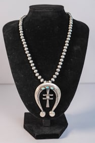 Unique Vintage Cross Naja Pendant Necklace