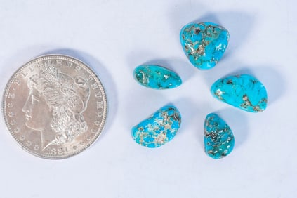 AAAAA Natural Morenci Turquoise Cabochons