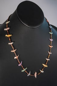 Vintage Zuni Bird Fetish Necklace