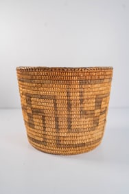 Pima Rolling Log Basket Circa 1900s