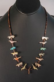 Vintage Zuni Fetish Necklace