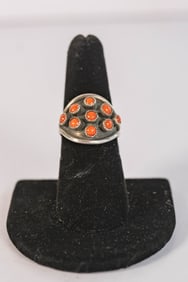Vintage Mediterranean Coral Ring