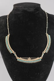 Vintage Zuni Three Panel Necklace