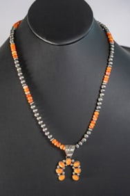 Lovely Navajo Pearl Spiny Oyster Necklace