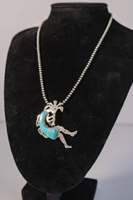 Zuni KoKopelli Pendant Necklace