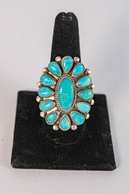 Vintage Sleeping Beauty Turquoise Ring