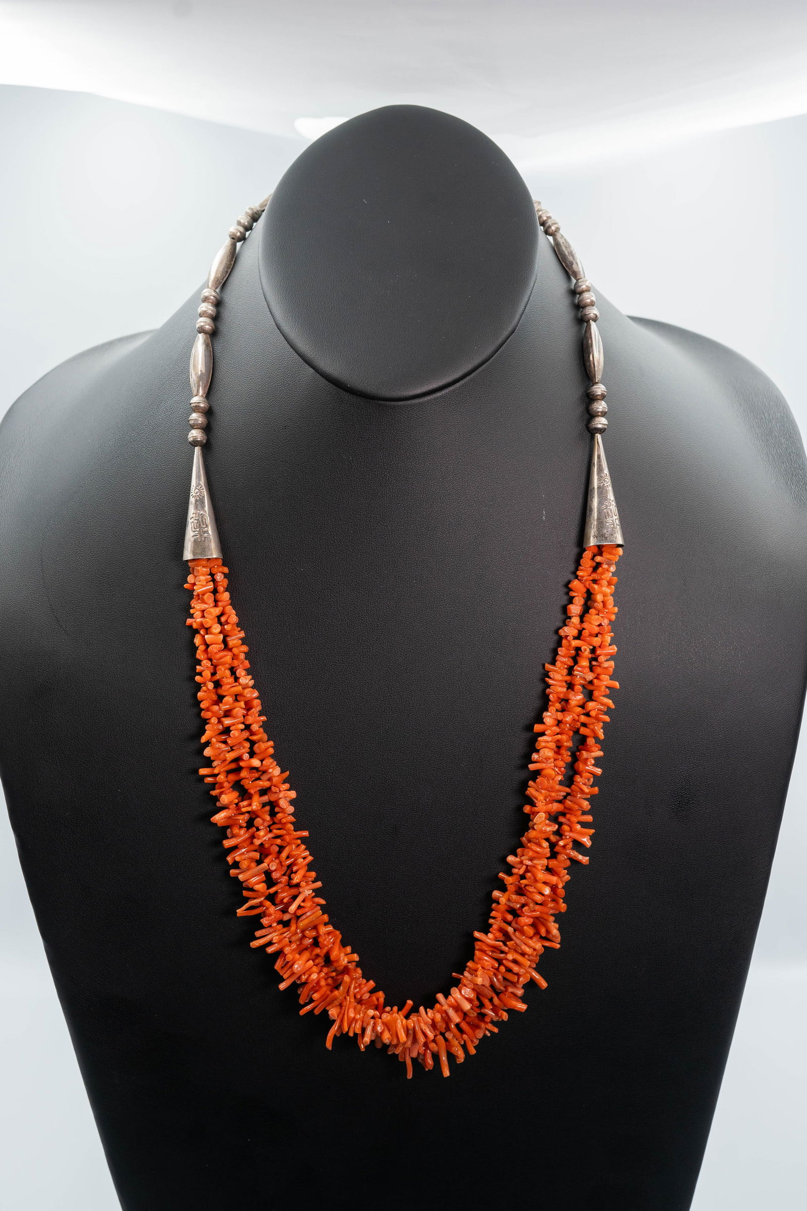Rare Vintage Orange Branch Coral Necklace (1 of 7)