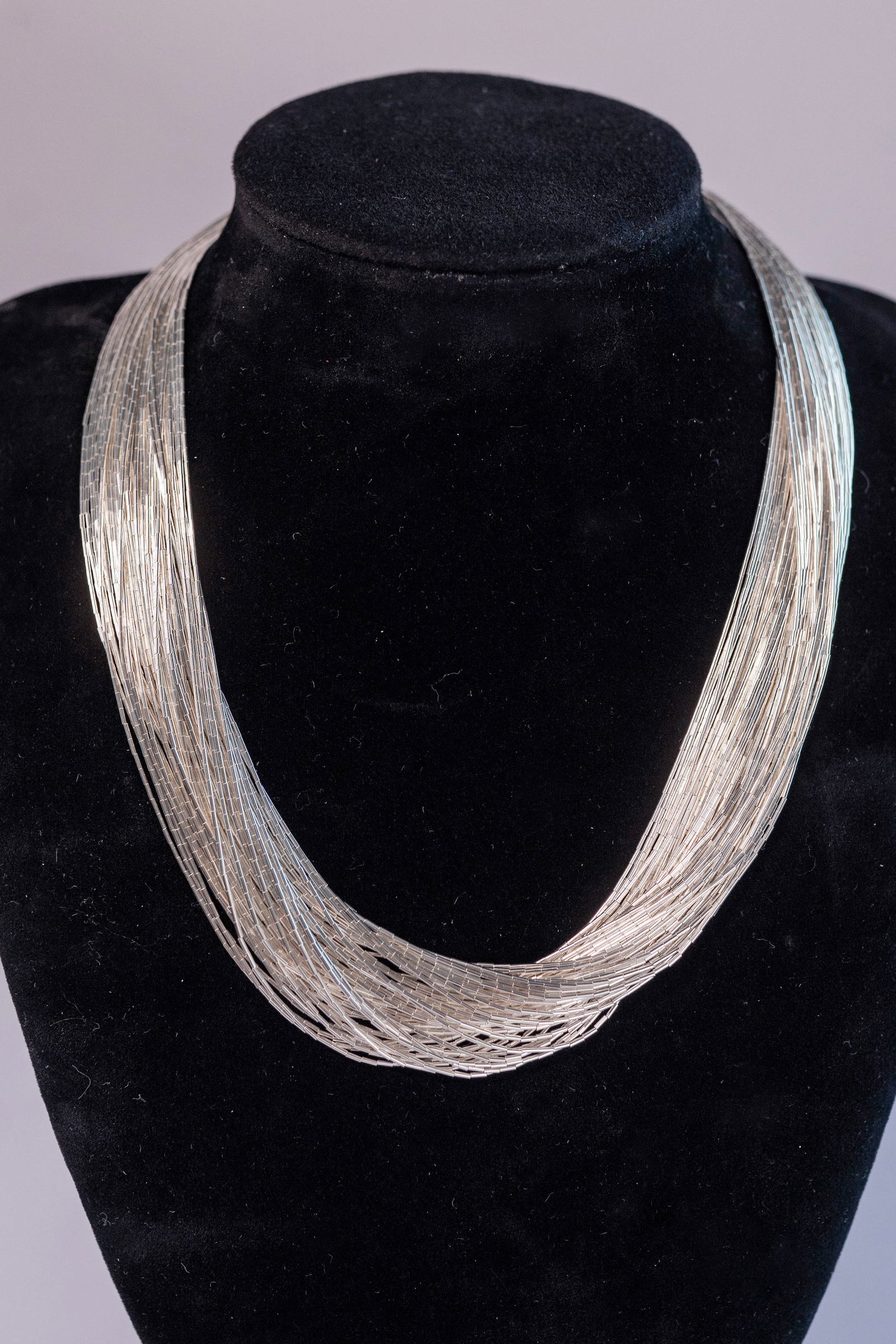 Liquid Sterling Silver 50 Strand Necklace (1 of 5)