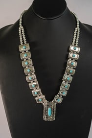 Beautiful Turquoise Blossom Necklace