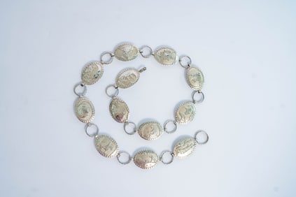 Calvin Martinez Storyteller Concho Belt