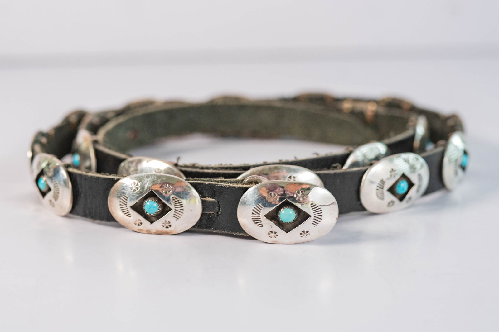 Shadow Box Concho Belt With Turquoise (1 of 4)
