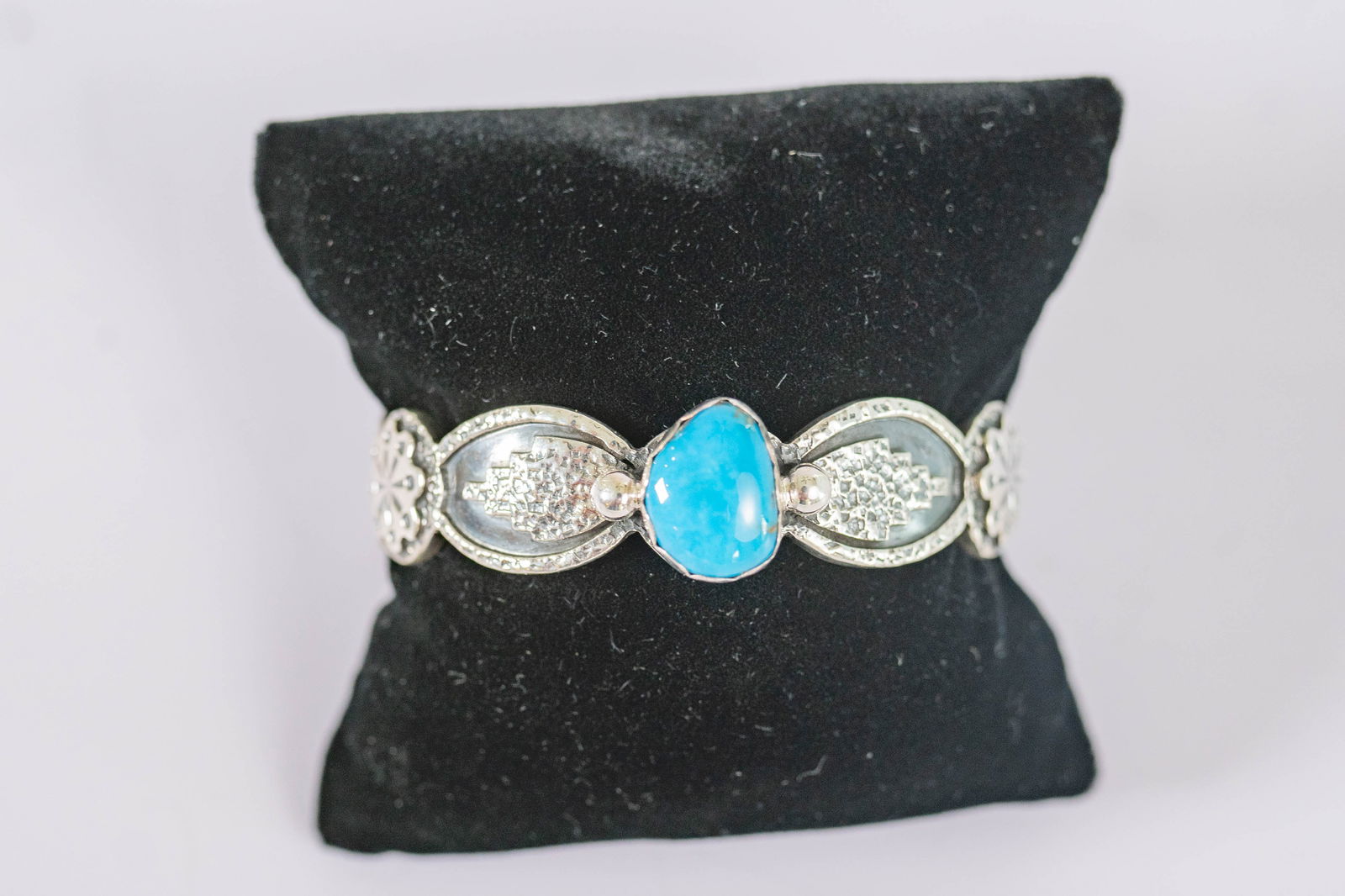 Daniel Benally Intricately Detailed Sterling Silver Cuff (1 of 5)