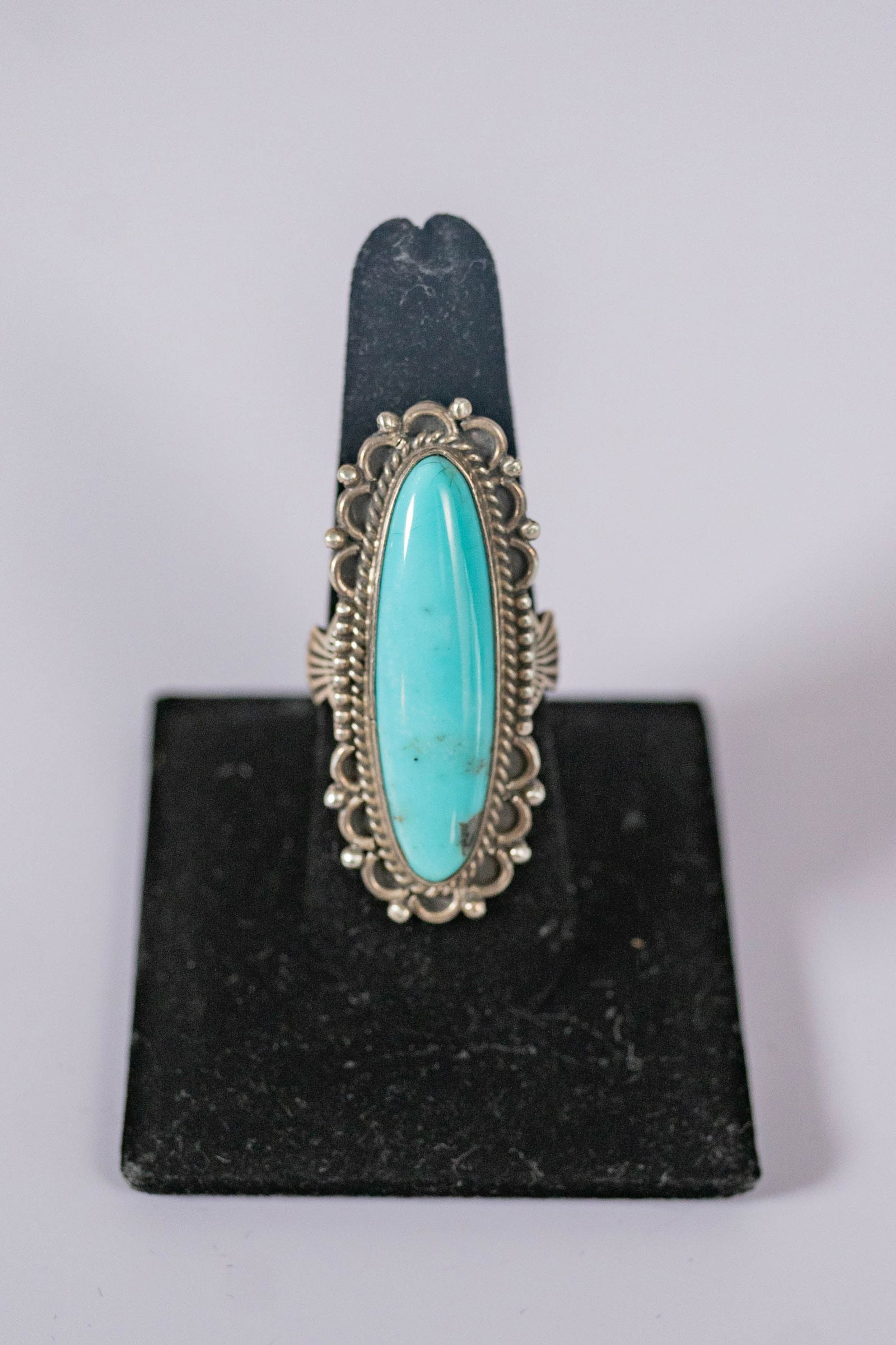Lovely Detailed campitos Turquoise Ring (1 of 5)