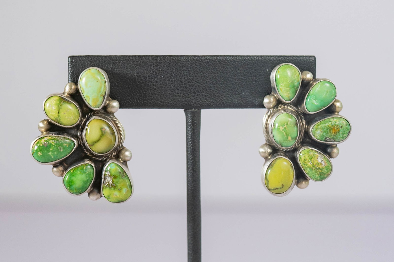 Attractive Sonoran Gold Turquoise Post Earrings (1 of 4)