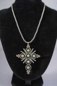 Vintage Reversible Cross Pendant Necklace
