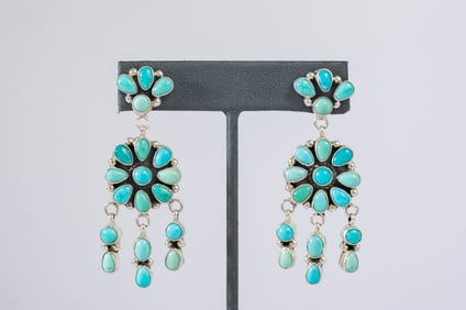 Darrell Wiley Campitos Turquoise Earrings