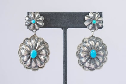 Wonderfully Detailed Post Dangle Earrings