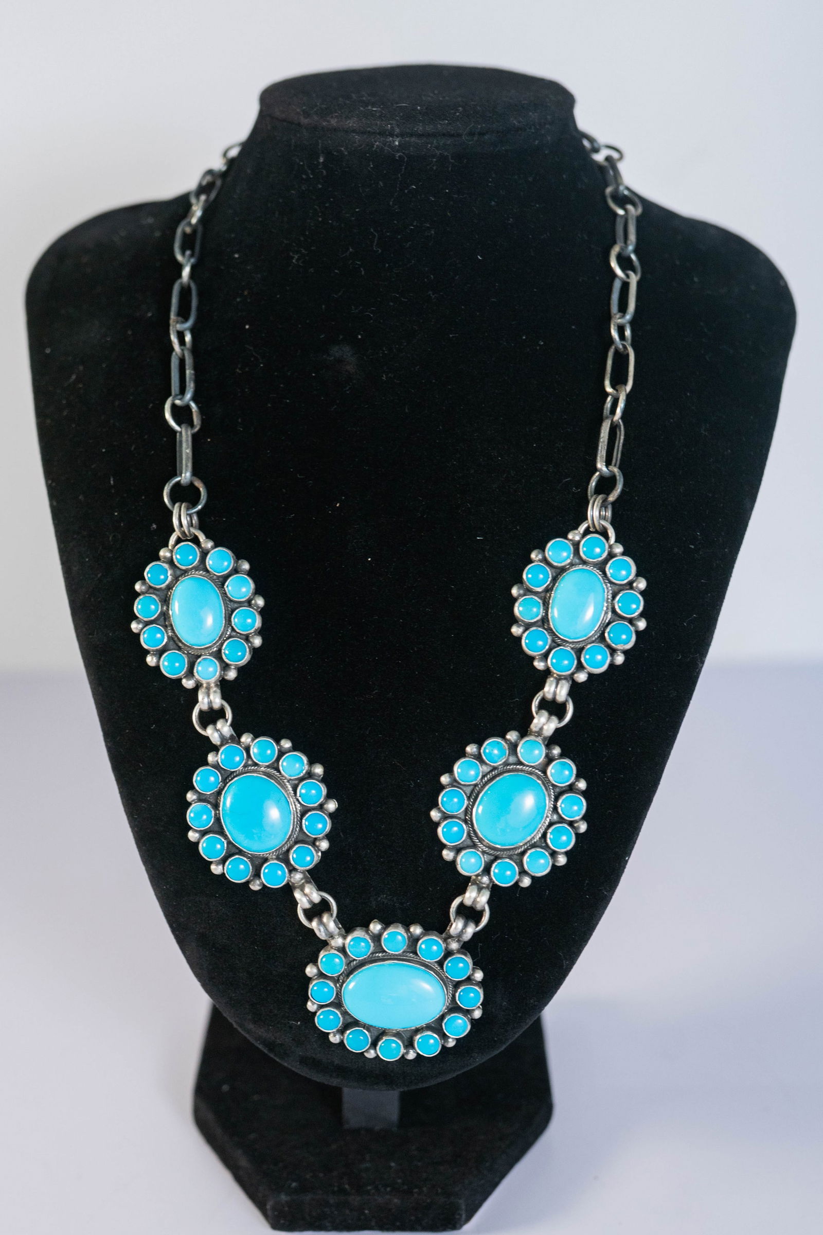 Fabulous Sleeping Beauty Turquoise Blossom Necklace (1 of 5)