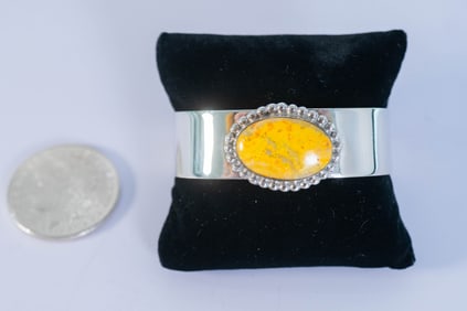 Rare Bumblebee Jasper Cuff