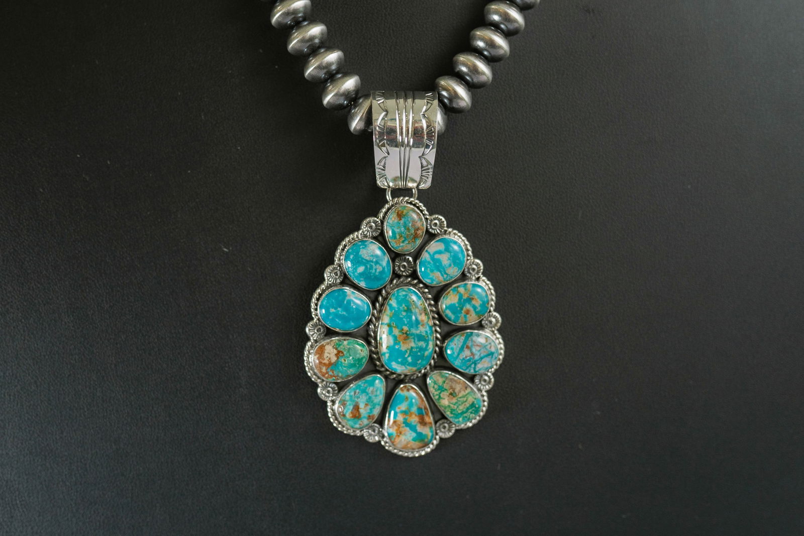 Stunning Fox Turquoise Pendant Necklace (1 of 4)
