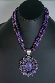 Stunning Sugalite Pendant Necklace