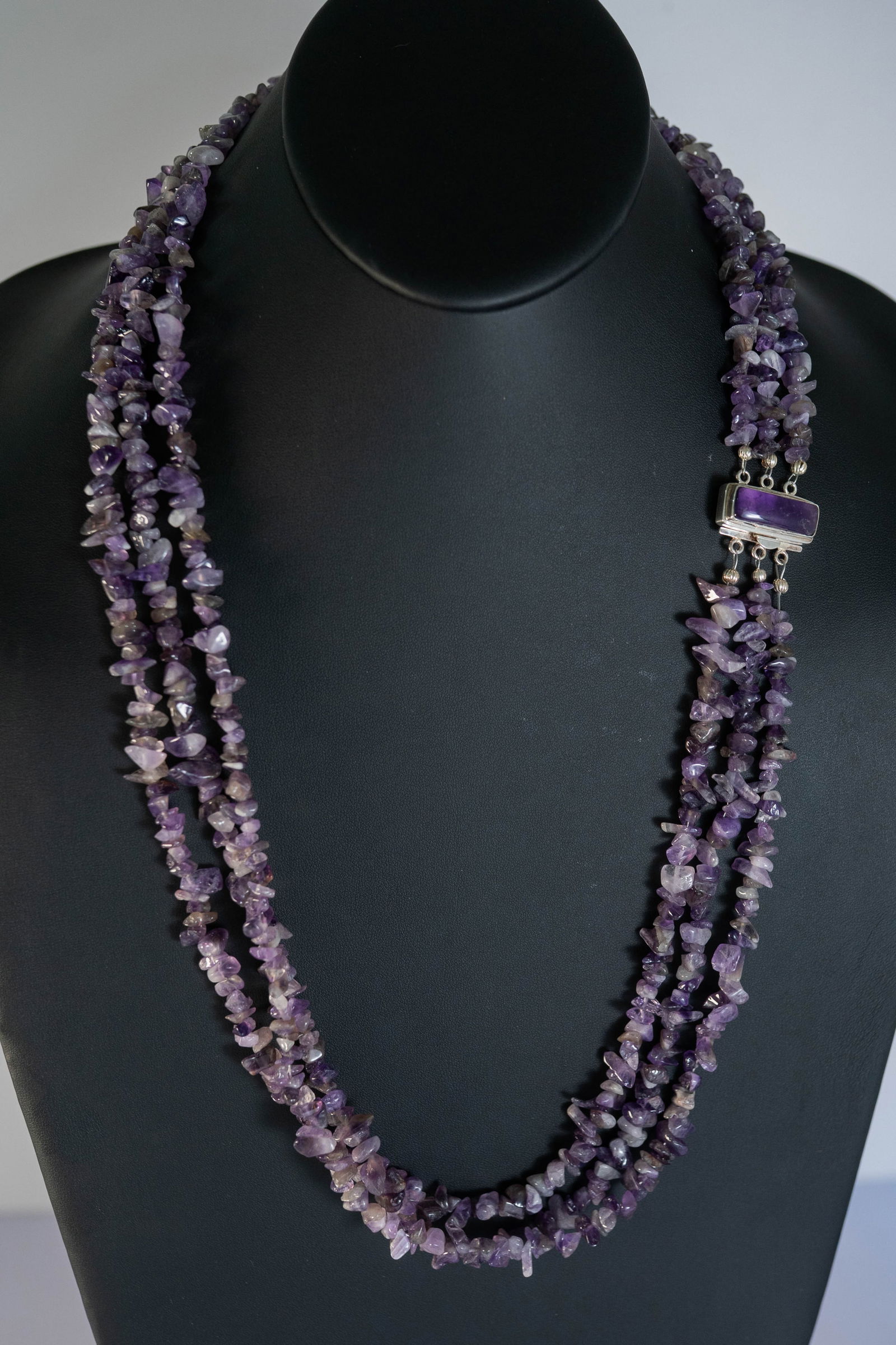 Exquisite Amethyst Three Strand Necklace (1 of 5)