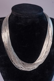 Liquid Sterling Silver 50 Strand Necklace