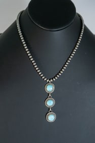 Prince Egyptian Turquoise Pendant Necklace