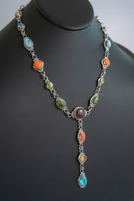 Captivating Betty Tom Multi-Gemstone Necklace