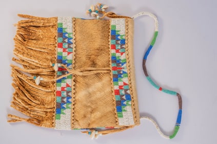 Vintage Sioux Beaded Bag