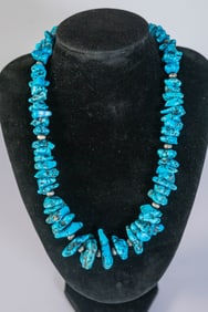 Rare Pilot Mountain Turquoise Necklace