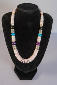 Wonderful Pink Conch Shell Necklace