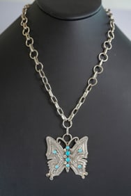 Brilliant Butterfly Pendant Necklace