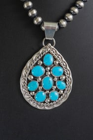 Splendid Kingman Turquoise Pendant