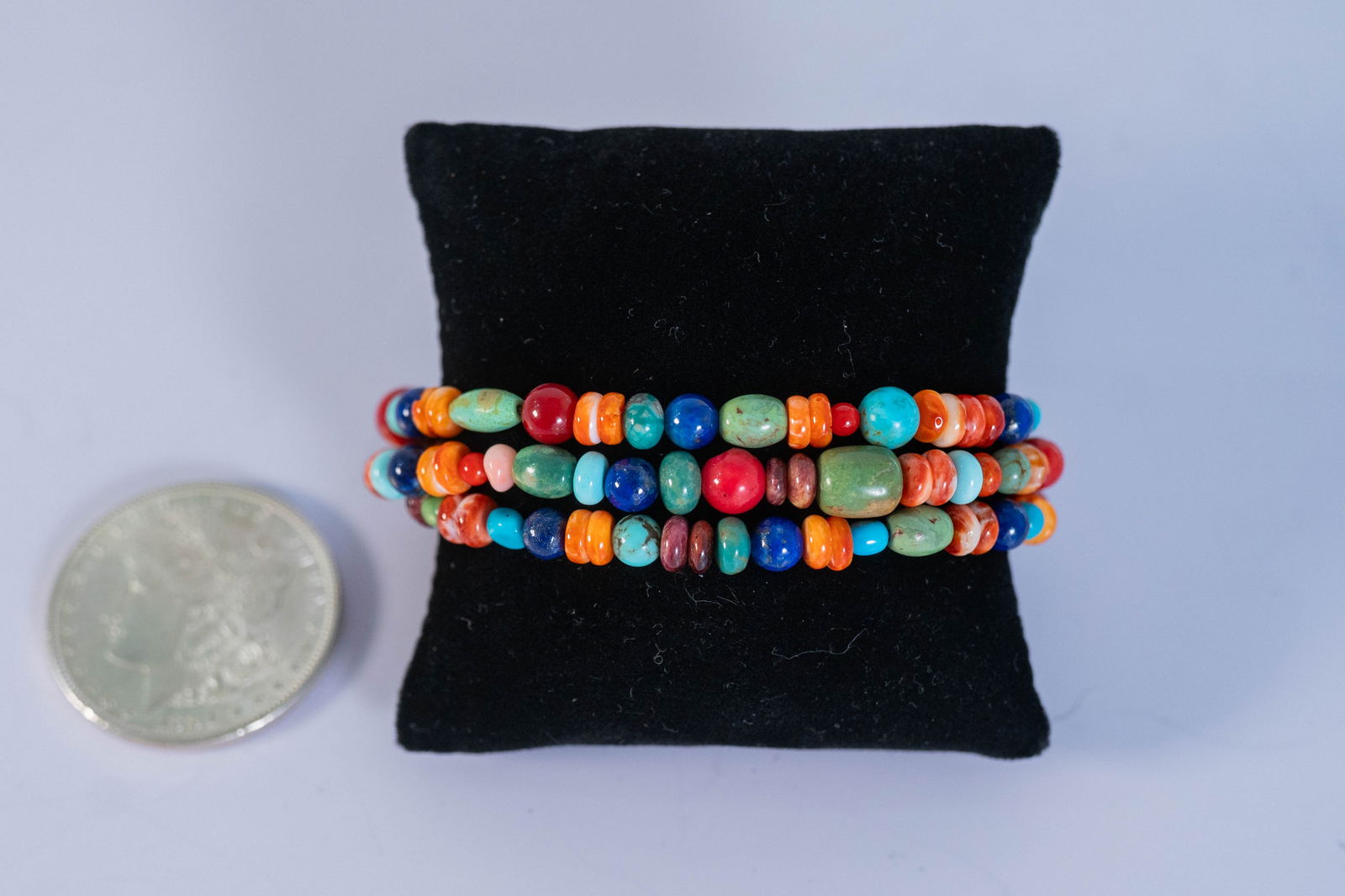 Multi-Gemstone Three Strand Bracelet (1 of 4)