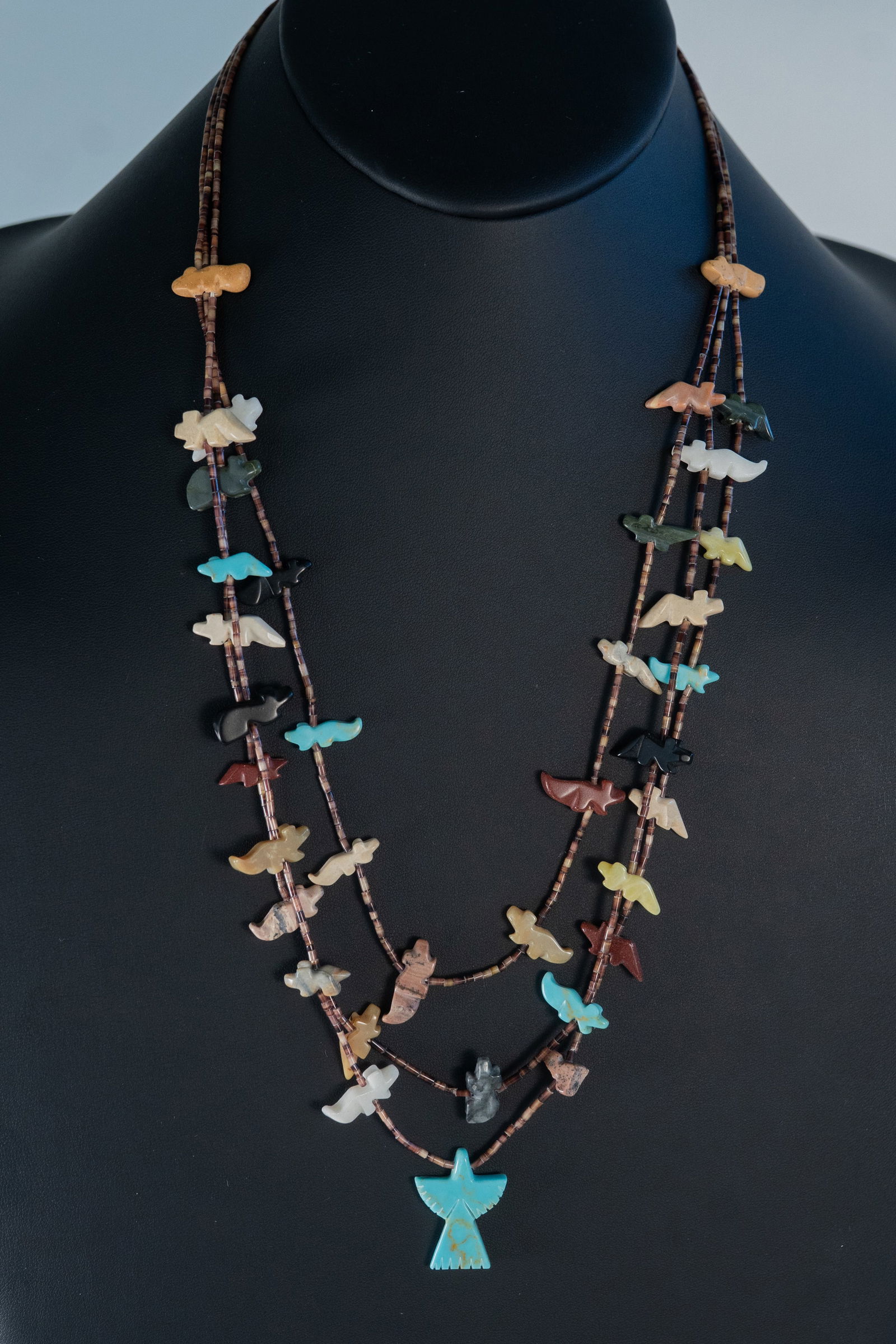 Vintage Zuni Fetish Graduated Necklace (1 of 6)