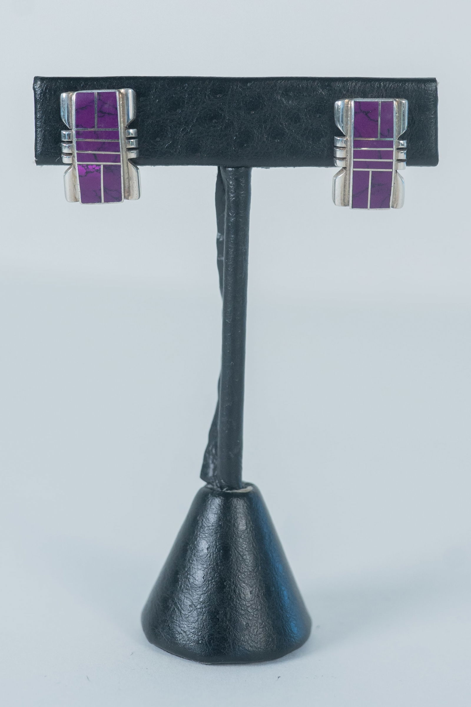 Exquisite Sugilite Inlay Eariings (1 of 5)