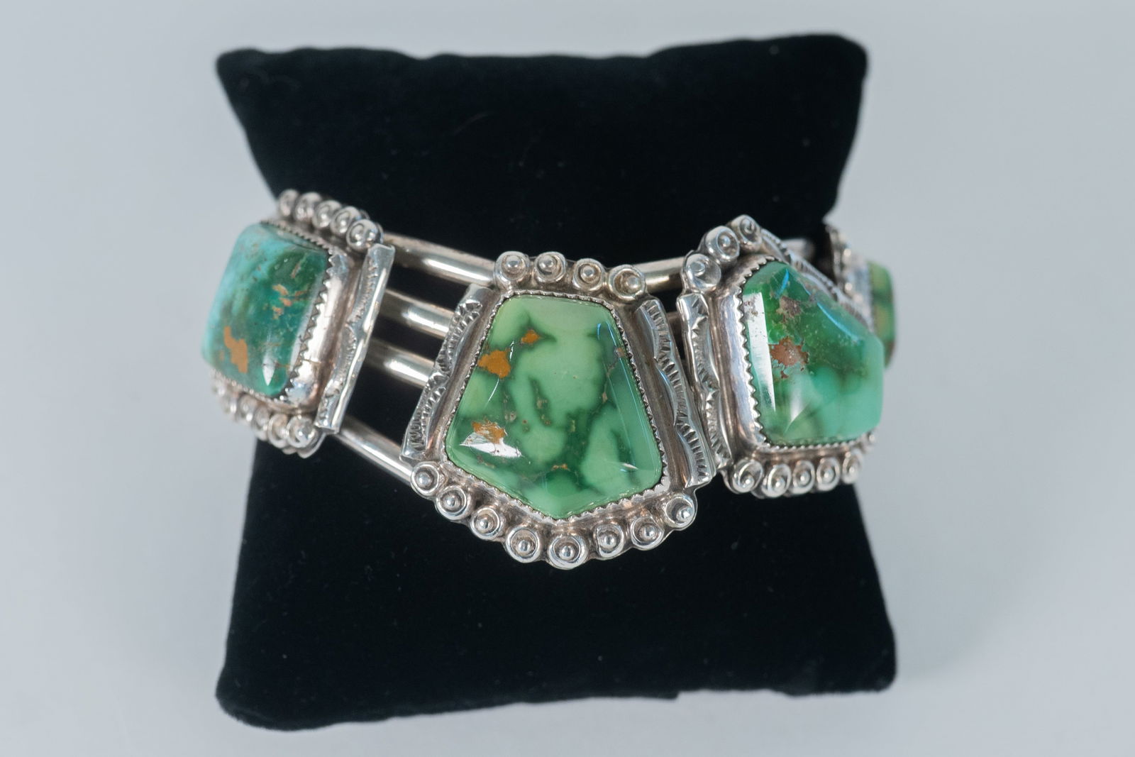 Rare Tyrone Turquoise Cuff Bracelet (1 of 8)