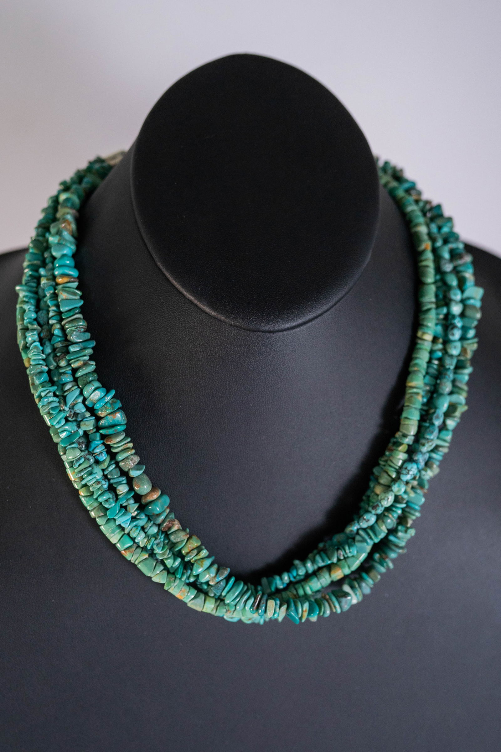 Royston Turquoise Five Strand Necklace (1 of 6)