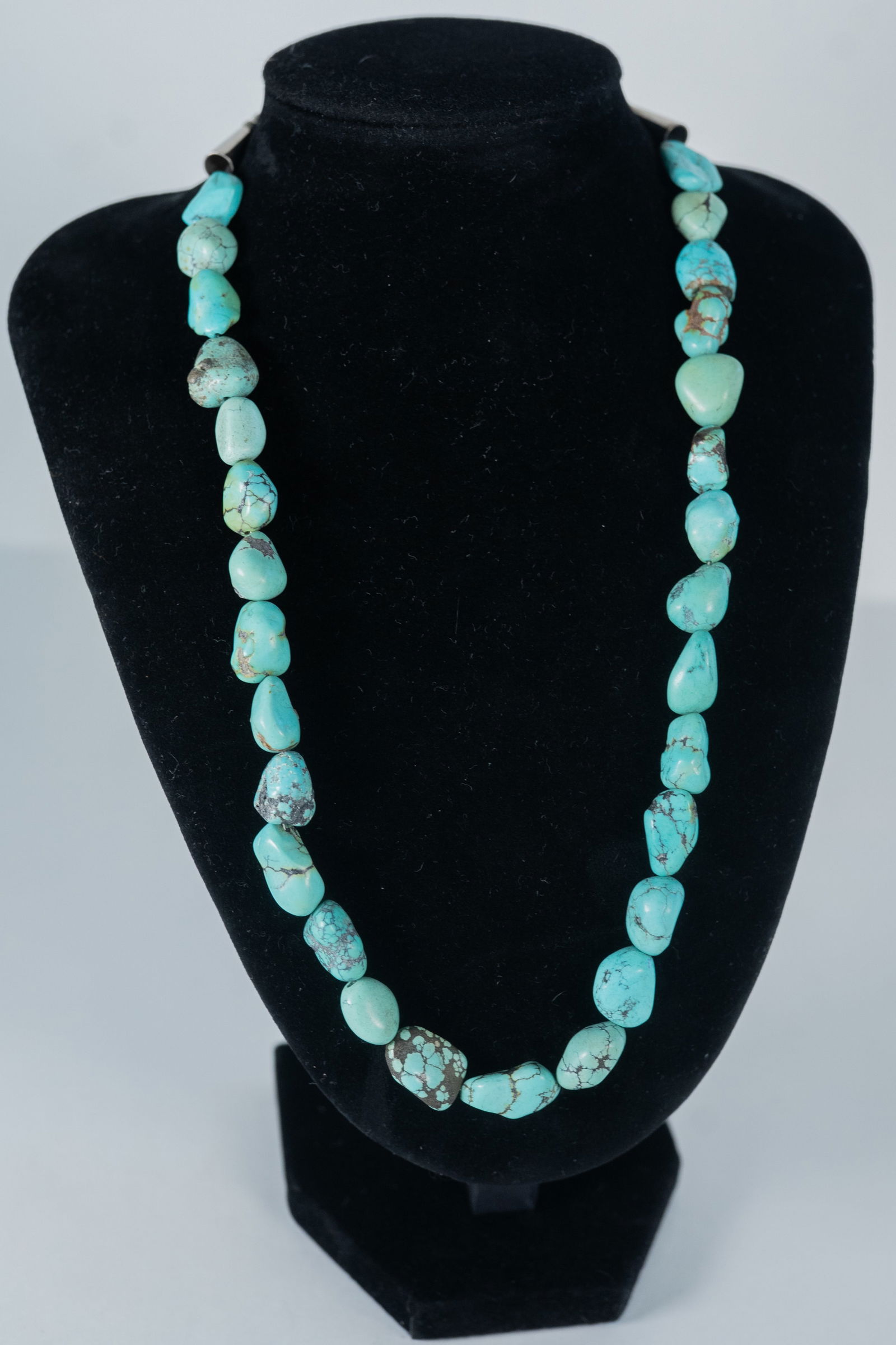 Vintage Kingman Turquoise Nugget Necklace (1 of 9)