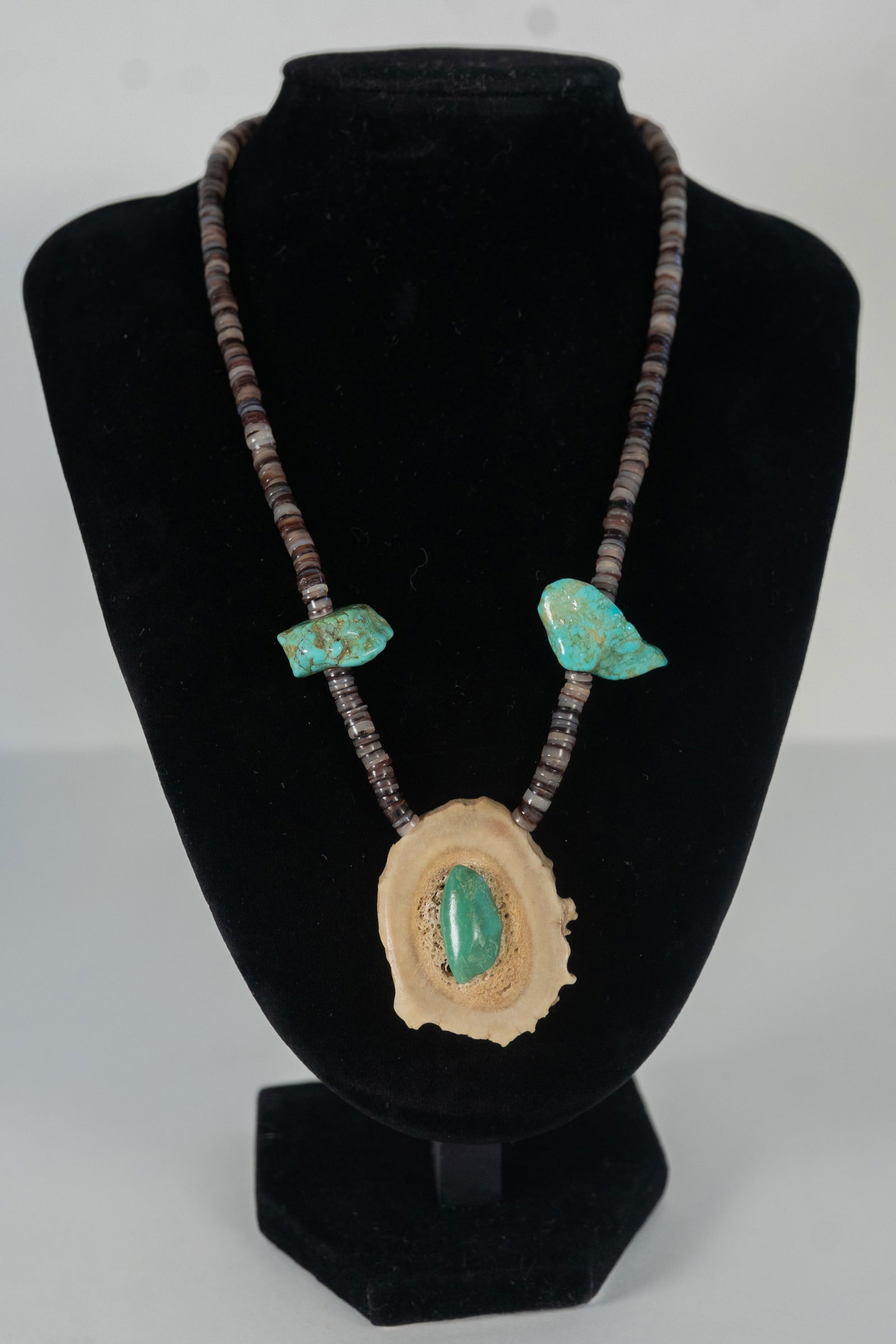 Vintage Earthy Heishi Necklace (1 of 9)