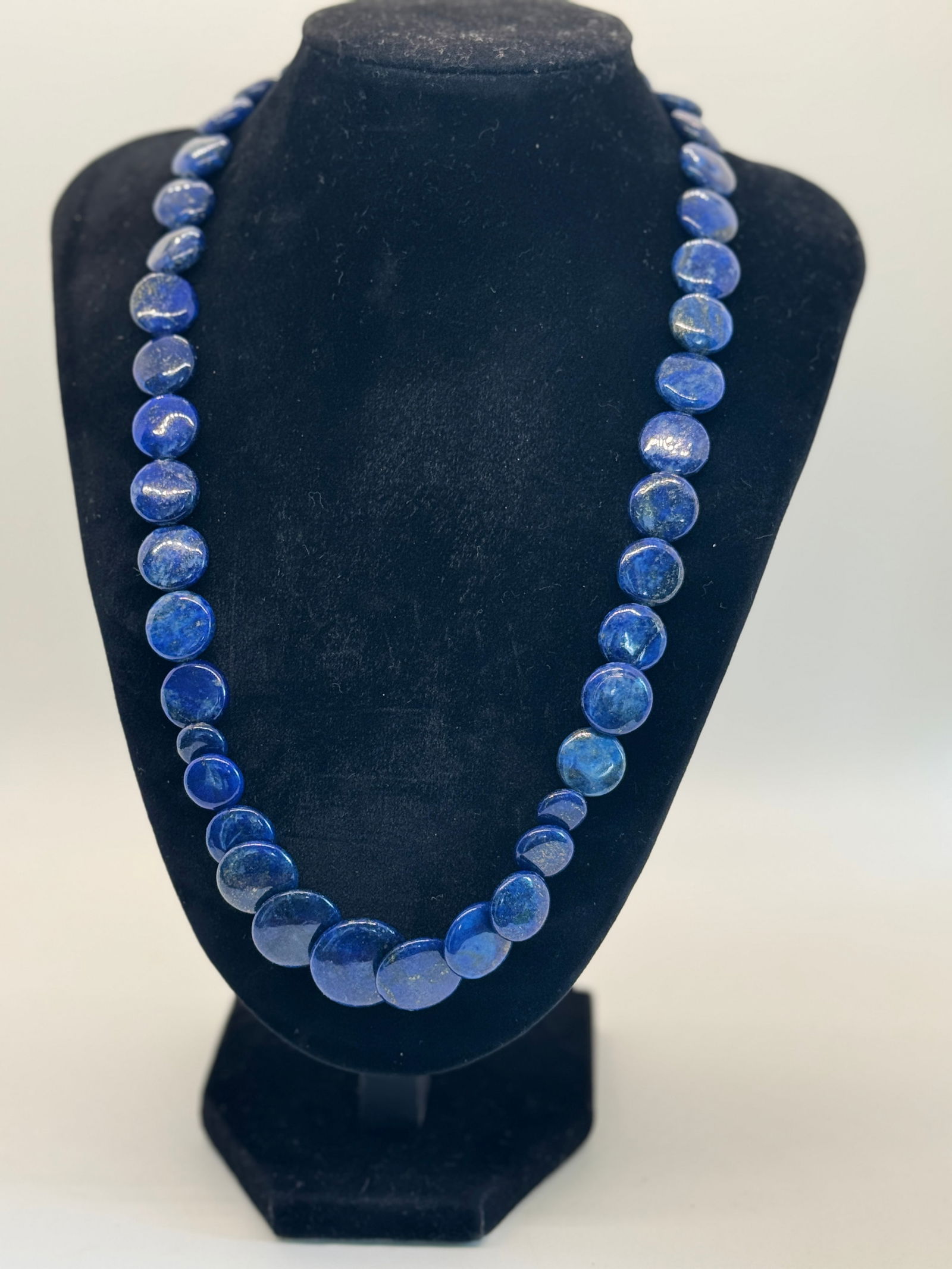 Beautiful Lapis Disc Necklace (1 of 5)