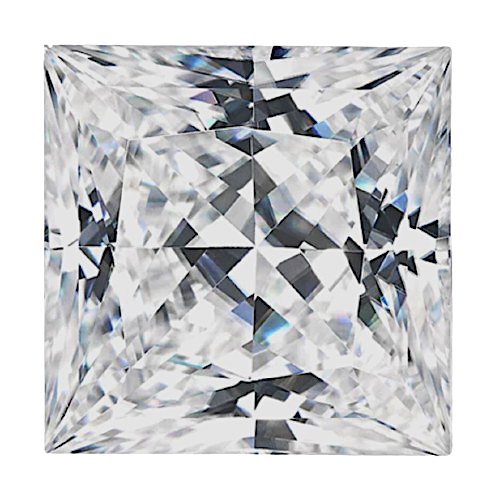 2.0ct Unmounted Princess Cut Moissanite Diamond: Incredible New SMARTLIFE 2.0ct Unmounted Princess Cut Moissanite Diamond - Color GH - Clarity VVS1 - 3EX (7.0mm X 7.0mm) and near Flawless. Tests Positive with a Diamond Tester and Exhibits more Fire 