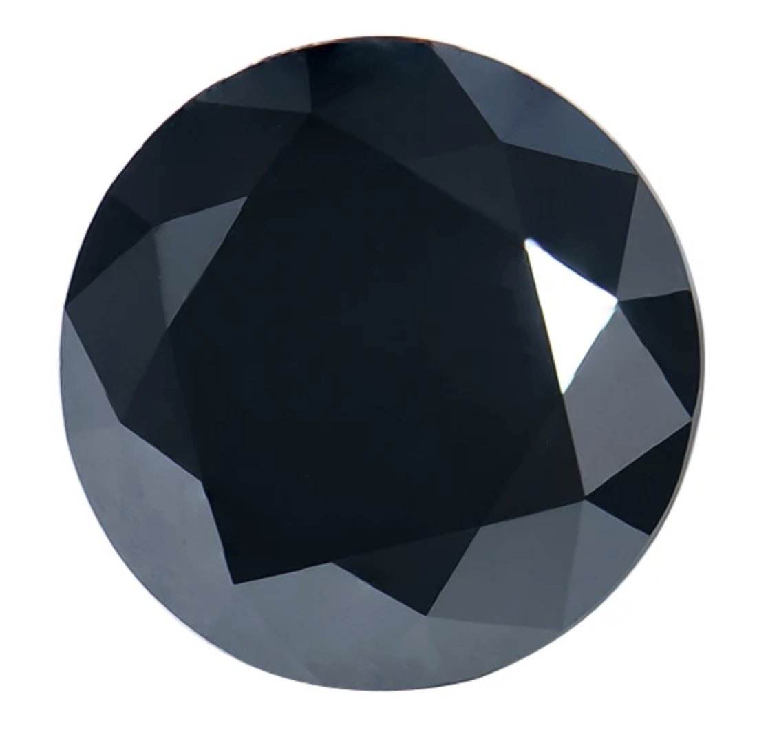 2.0ct Unmounted Black Moissanite Diamond (1 of 7)