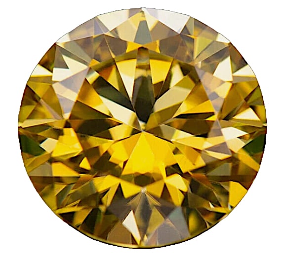 5.0ct Unmounted Golden Yellow Moissanite Diamond (1 of 8)