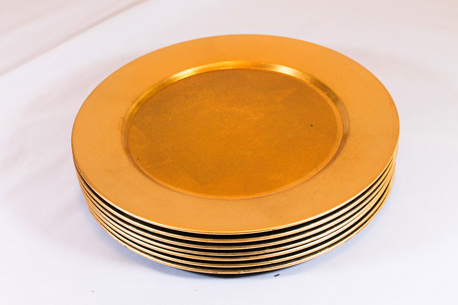 Heavy duty plastic charger plate tableware gold set: Heavy duty plastic charger plate tableware gold set