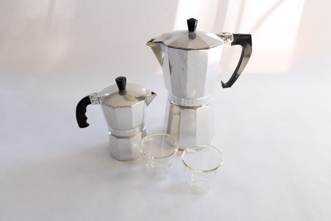 Espresso Makers and Shot Glasses: Espresso Makers and Shot Glasses