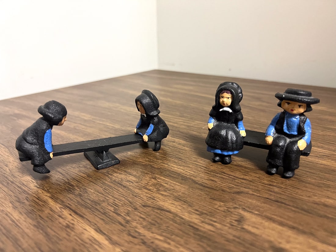Cast Iron Amish Figurines (1 of 1)
