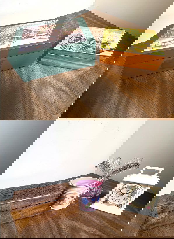 Collection of Décor: Decorative Boxes, Bowl and Clock